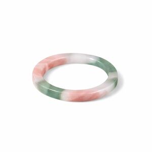 Swirled Pink, White & Green Resin Ring